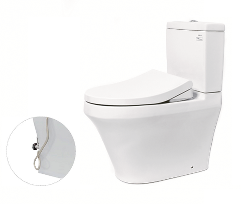BÀN CẦU TOTO CS948DE4, KÈM NẮP RỬA LẠNH TCW1211A