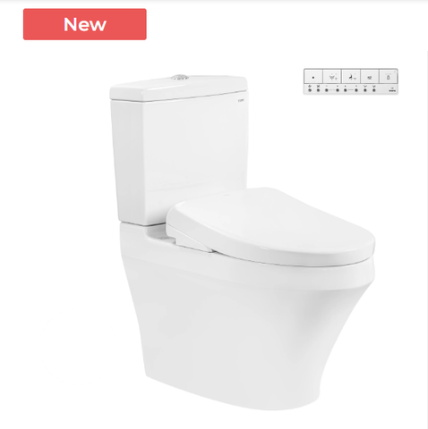 Bàn cầu TOTO, kèm nắp rửa điện tử CS948CDW23( nắp rửa dòng S7 - TCF47360GAA)