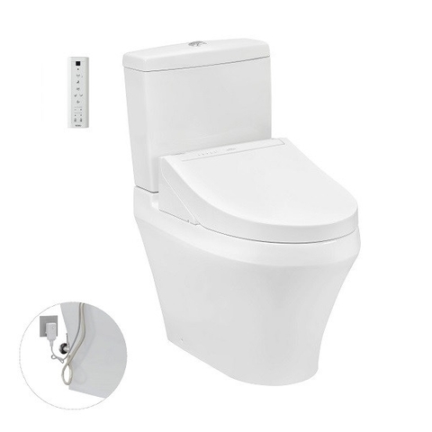 Bàn cầu TOTO, kèm nắp rửa điện tử WASHLET - CS948DW14