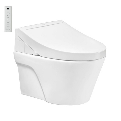Bàn cầu treo tường TOTO, kèm nắp rửa điện tử WASHLET: CW822REA_TCF24460AAA_WH172AT_TCA465_MB170P