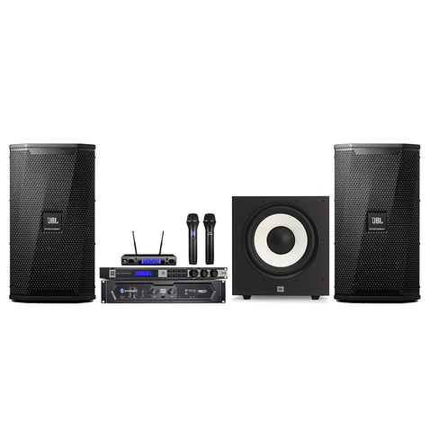 Dàn Karaoke JBL DLA12 ( jbl KPS 2 , vang jbl kx180, đẩy crown kvs 500, micro jbl vm300 , sub JBL Stage A12P)