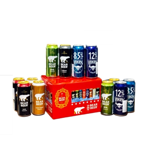 Hộp Quà Bia Gấu Đức – 12 Lon 500ml