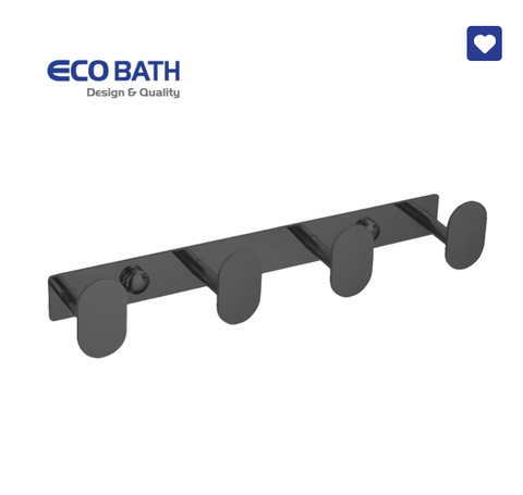Móc áo EcoBath EC2005-4MB đen mờ