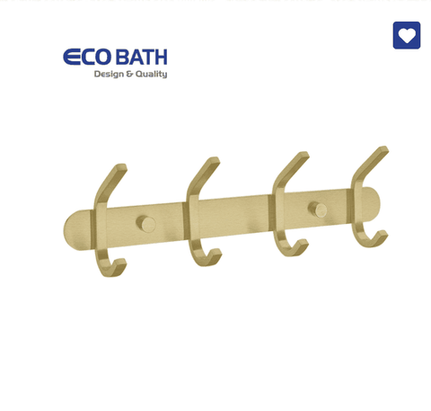 Móc áo EcoBath EC2038-4BG màu vàng chải