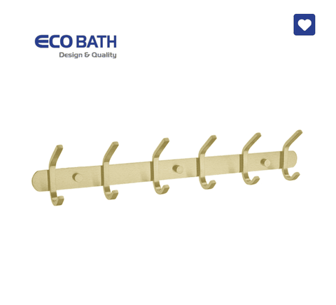 Móc áo EcoBath EC2038-6BG vàng chải