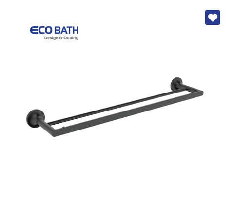 Vắt khăn đôi EcoBath EC218-09MB đen mờ