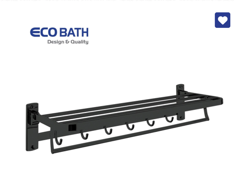 Giàn Vắt khăn EcoBath EC5015 mầu đen mờ
