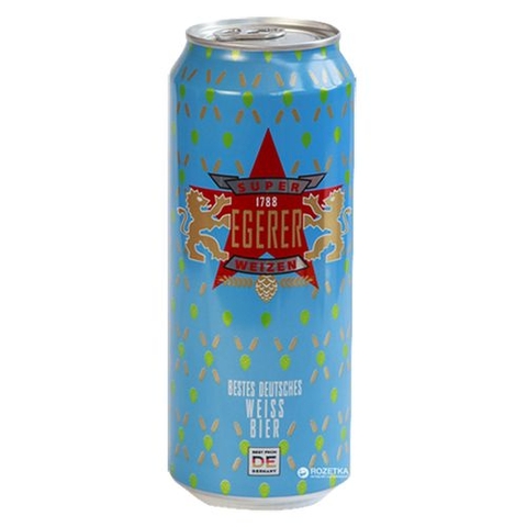 Bia Egerer Weizen 5% Đức – thùng 24 lon 500ml