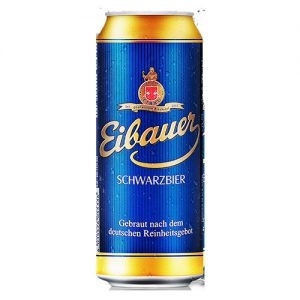 Bia Eibauer Schwarzbier 4,5% Đức – thùng 12 lon 500 ml