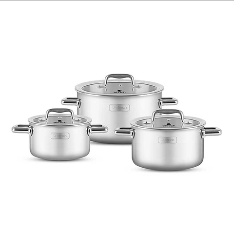 Bộ nồi inox liền khối Elmich Trimax ECO EL-8001 size 18, 20, 26cm