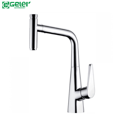 Vòi rửa bát Geler GL-289 nóng lạnh, có đầu vòi rút 2 chế độ xả .