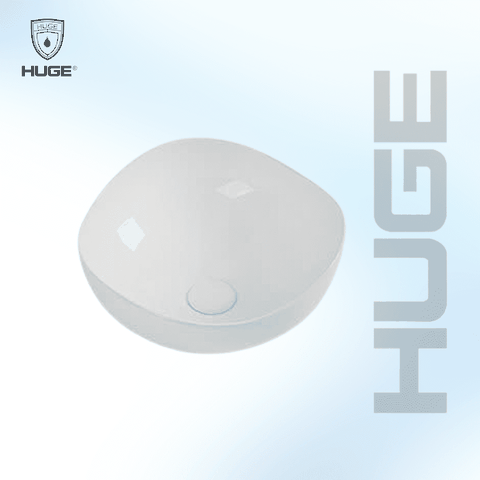 Chậu lavabo đặt bàn Huge H-LT1380 ( vành mỏng )
