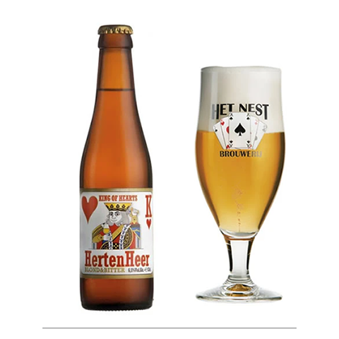 Bia Het Nest HertenHeer Blond & Bitter 6,5% Bỉ – chai 330ml