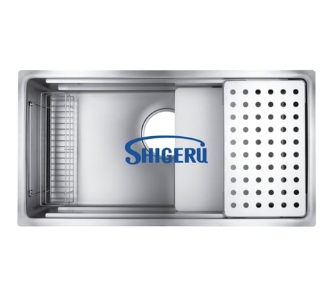 Chậu rửa bát 1 hố nhập khẩu Nhật Bản Shigeru JSL-K 3F FS