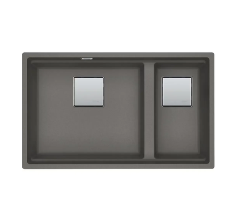 CHẬU RỬA ĐÁ 2 HỐ FRANKE KNG 120 STONE GREY