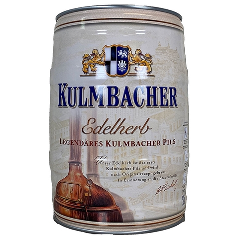 Bia Kulmbacher Edelherb 4,9% Đức – bom 5 lít