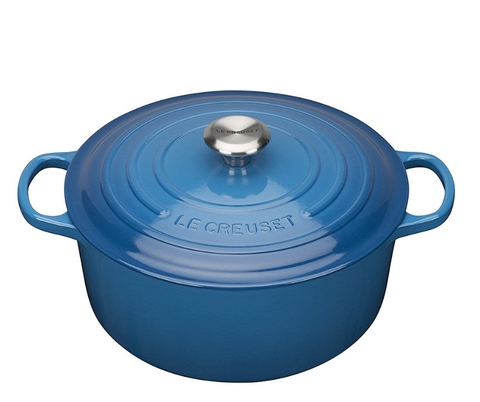 Nồi Gang LeCreuset Evo 20cm màu Blue Marseille