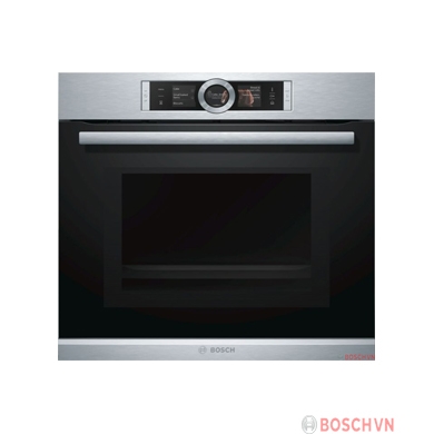 Lò nướng Bosch HNG6764S1A tích hợp chức năng nướng, hấp và vi sóng