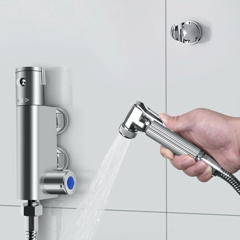 Vòi xịt vệ sinh nóng lạnh âm tường nhiệt độ Daelim DL-7506W