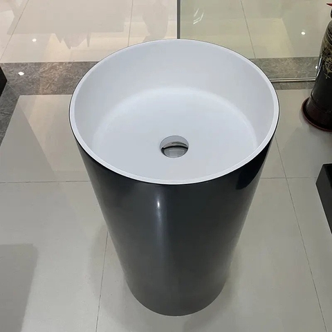 Chậu rửa mặt nghệ thuật chân đứng Dantalux DTL-02AB