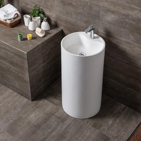 Chậu rửa mặt nghệ thuật chân đứng Dantalux DTL-2088W