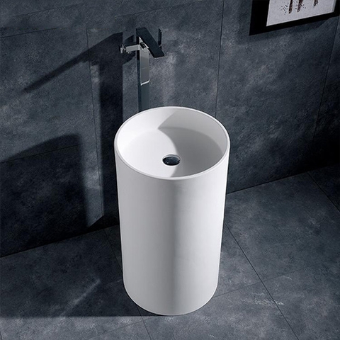 Chậu rửa mặt nghệ thuật chân đứng Dantalux DTL-2087W