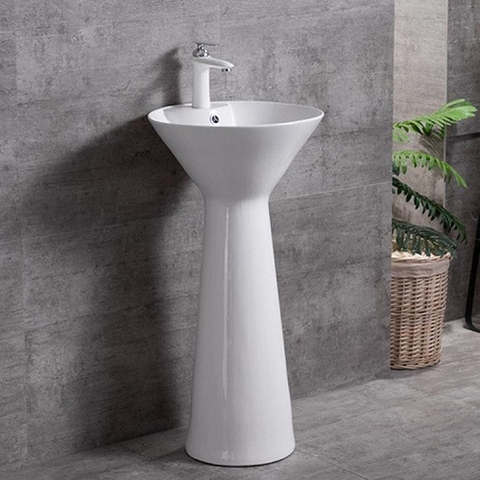 Chậu rửa mặt nghệ thuật chân đứng Dantalux DTL-2090W