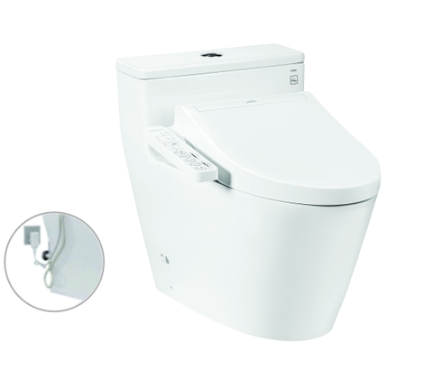 Bàn cầu TOTO, kèm nắp rửa điện tử MS625DW16 ( nắp rửa điện tử WASHLET dòng C2 TCF23410AAA)