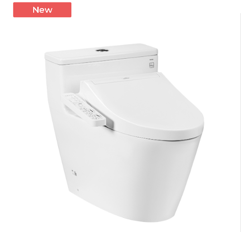 Bàn cầu TOTO, kèm nắp rửa điện tử MS625CDW17( nắp rửa điện tử WASHLET dòng C2 - TCF23460AAA)