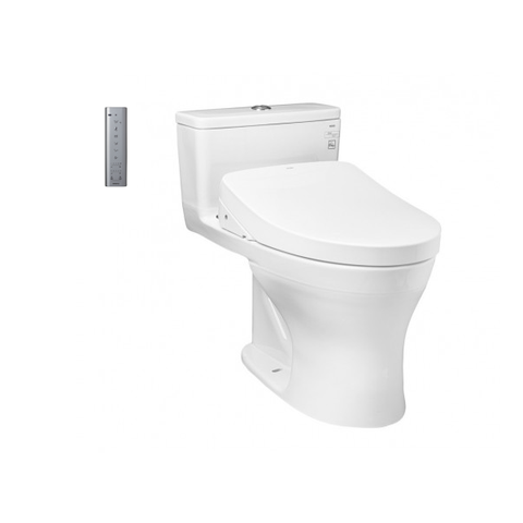 Bàn cầu TOTO, kèm nắp rửa điện tử WASHLET MS855CDW12