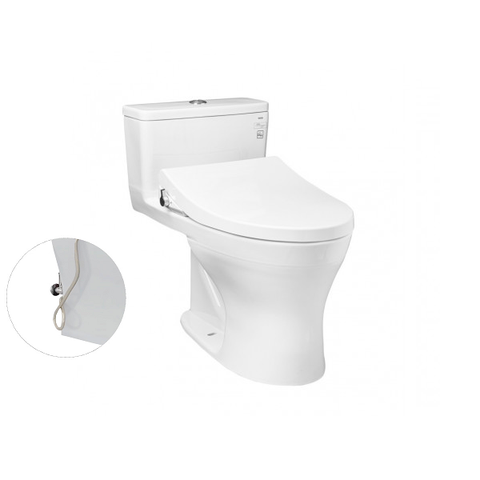 BÀN CẦU TOTO, KÈM NẮP RỬA CƠ MS855DE4 (   VÒI RỬA NƯỚC LẠNH TCW1211A)