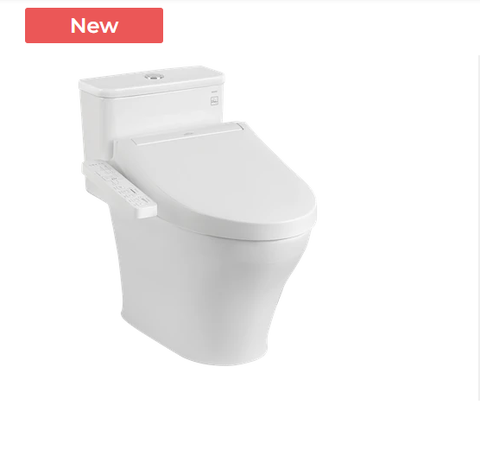 Bàn cầu TOTO, kèm nắp rửa điện tử WASHLET - MS857CDW17