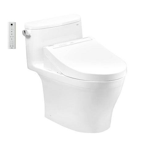 Bàn Cầu Một Khối Toto, Nắp Rửa Điện Tử Washlet Ms887Crw15