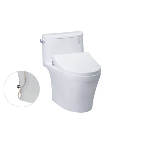 Bàn cầu 1 khối TOTO MS887RE4 , kèm nắp rửa lạnh TCW1211A