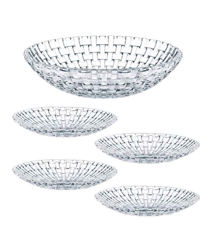 Set 5 đĩa pha lê NACHTMANN Bossa Nova 98369-0