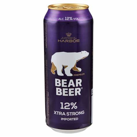 Bia gấu Bear Beer Extra Strong 12% Đức – thùng 24 lon 500ml
