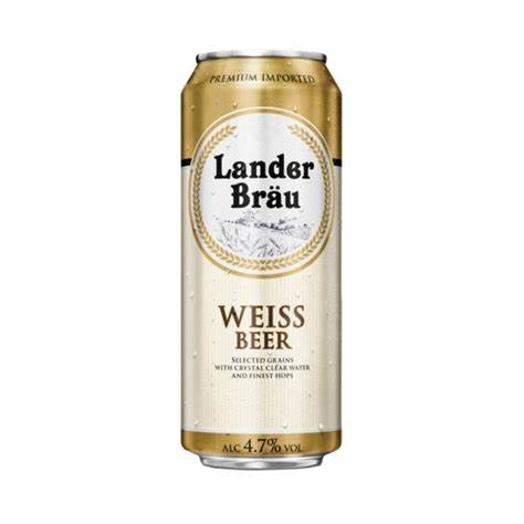 Bia Lander Brau Weissbeer 4.7% Hà Lan – thùng 12 lon 500 ml