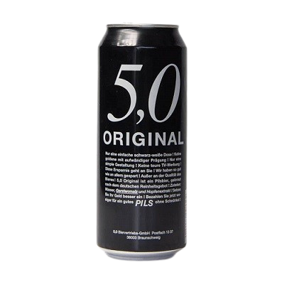Bia 5,0 Original Pils Beer 5% Đức – thùng 24 lon 500 ml