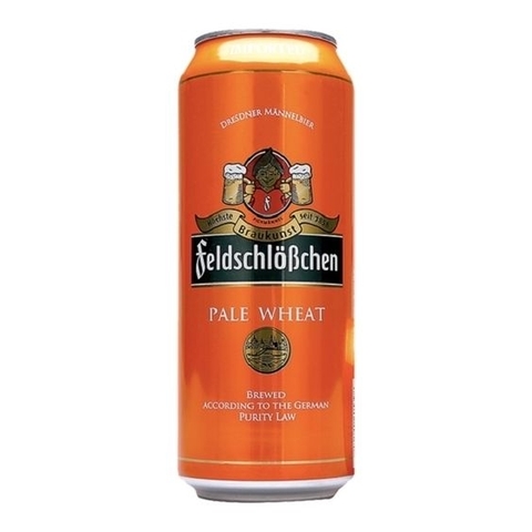 Bia Feldschlosschen Pale Wheat 5% Đức – thùng 24 lon 500ml
