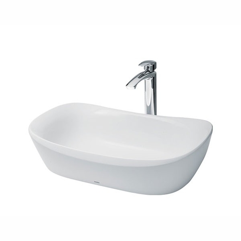 Chậu đặt bàn đá cẩm thạch nhân tạo TOTO PJS07WE#GW (  PJS07WEGW ), men trắng bóng.