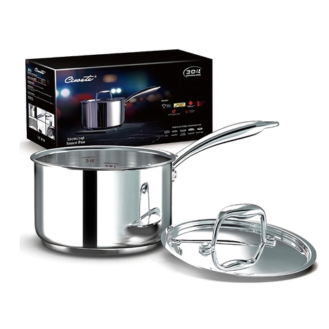 Quánh Inox cao cấp Ciwete 18cm SS0203-D