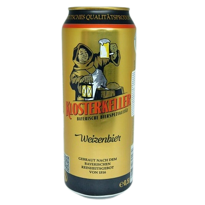 Bia Klosterkeller Weizenbier 5.4% Đức – thùng 24 lon 500ml