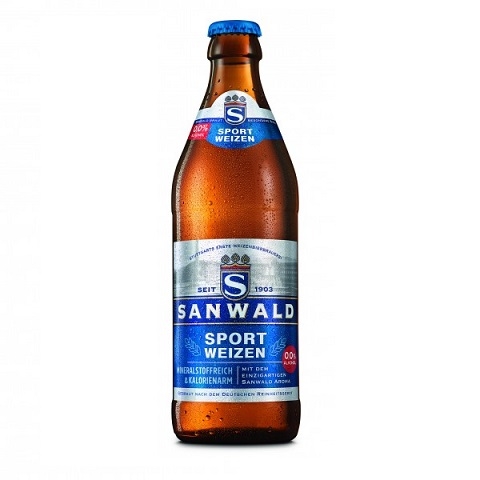Bia Sanwald Sport Weizen 0% Đức – chai 500ml