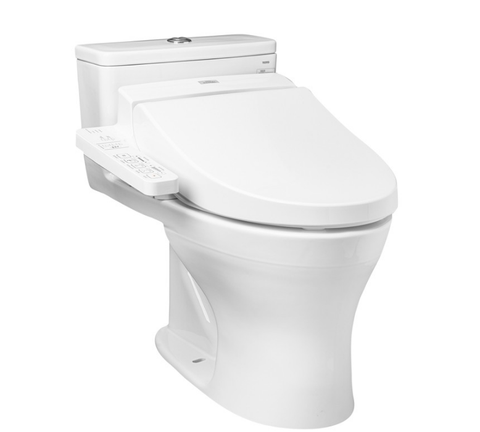 Bàn cầu TOTO, kèm nắp rửa điện tử MS855DW16
