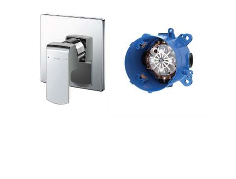 Van gật gù điều chỉnh nóng lạnh TOTO, kèm phụ kiện âm tường TBG02303B/TBN01001B
