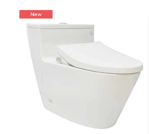 Bàn cầu 1 khối TOTO, kèm nắp rửa lạnh MS625DE4 (nắp rửa lạnh TCW1211A )