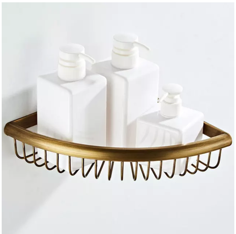 Kệ góc 1 tầng màu đồng cổ - 34667