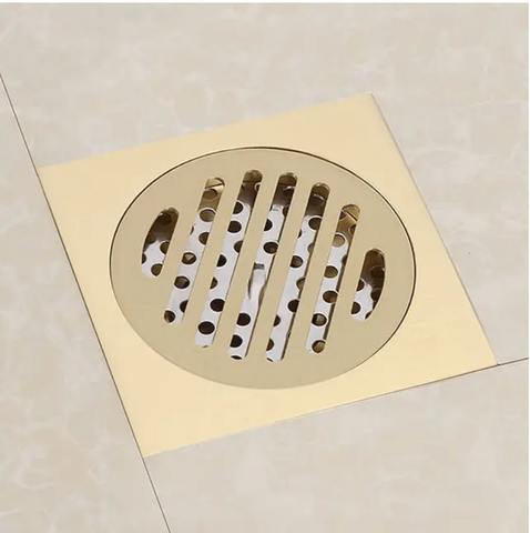 Ga thoát nước sàn nhà vệ sinh, màu vàng GD1507