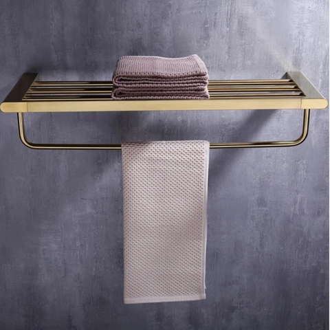 Thanh vắt khăn hai tầng màu vàng - 64003V