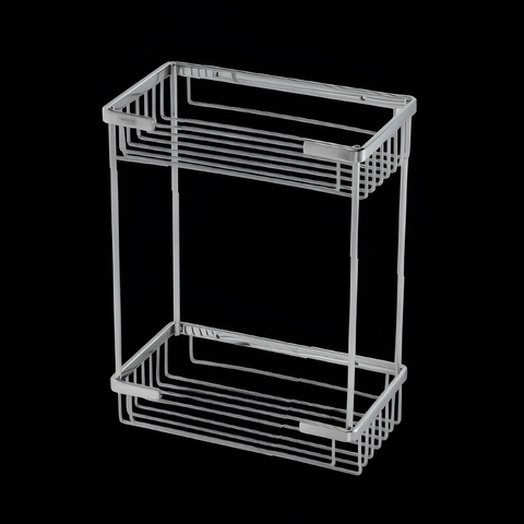 Kệ Đựng Inox 2 tầng CAESAR ST859 Gắn Tường Chữ Nhật